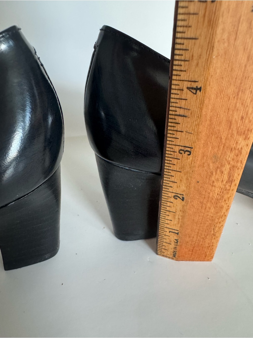 Ann Taylor Black Leather Pumps Heels Classic Pointed Toe NWOB Never Worn - Picture 5 of 9